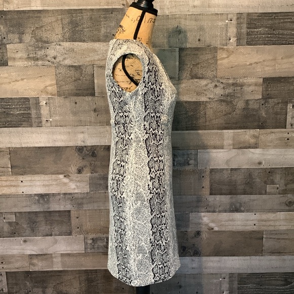 Calvin Klein Cap Sleeve Snakeskin Dress - Picture 3 of 16
